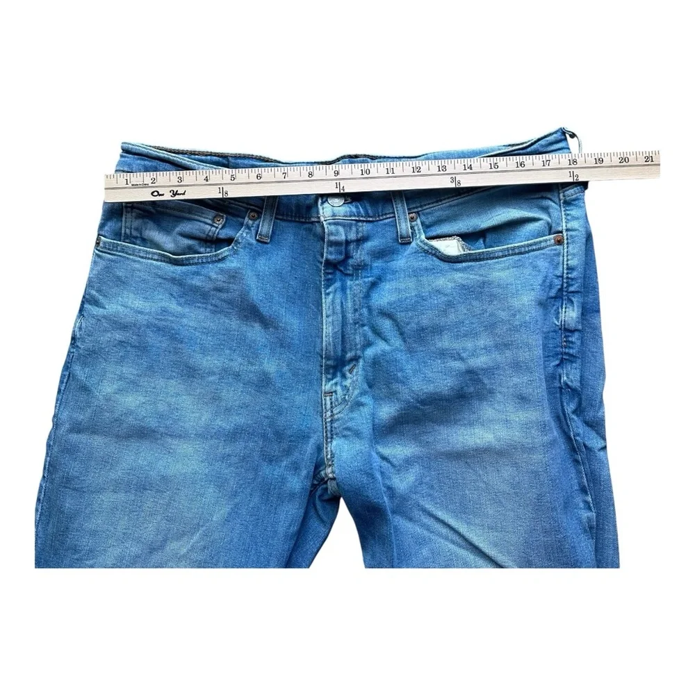Blue Levi's 514 Jeans Mens 36x32 Mid Rise Cotton‎ Blend Straight
